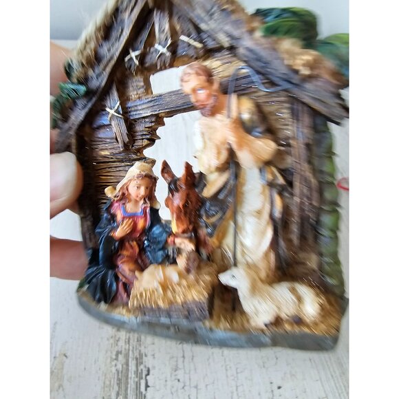Holy family Nativity Mary Joseph ornament Xmas tree smaller holy family - Picture 8 of 10